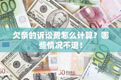 武汉欠条的诉讼费怎么计算?哪些情况不退! 武汉欠条的诉讼费怎么计算?哪些情况不退!