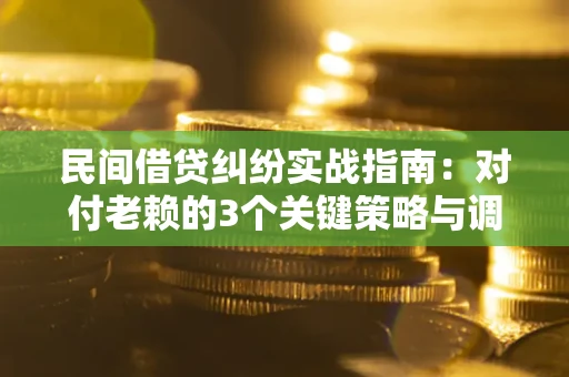 武汉民间借贷纠纷实战指南：对付老赖的3个关键策略与调解盲区解析