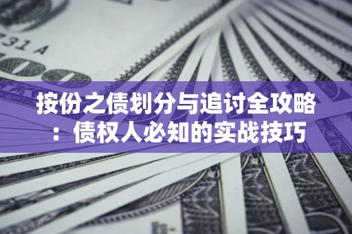 武汉按份之债划分与追讨全攻略：债权人必知的实战技巧