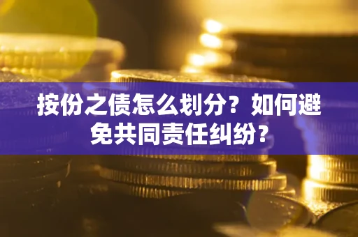 武汉按份之债怎么划分？如何避免共同责任纠纷？