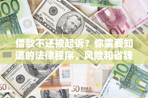 武汉借款不还被起诉？你需要知道的法律程序、风险和省钱技巧