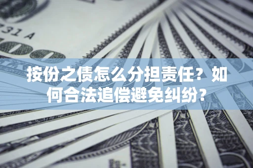 武汉按份之债怎么分担责任？如何合法追偿避免纠纷？